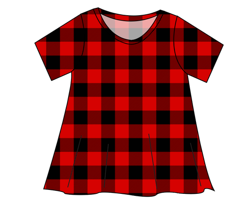 Buffalo Plaid Ladies' Swing Tee