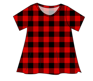 Buffalo Plaid Ladies' Swing Tee