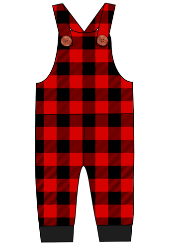 Buffalo Plaid Overalls and Shortalls