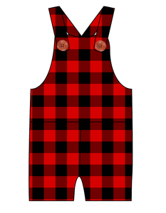 Buffalo Plaid Overalls and Shortalls