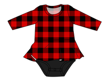 Load image into Gallery viewer, Buffalo Plaid Peplum Top