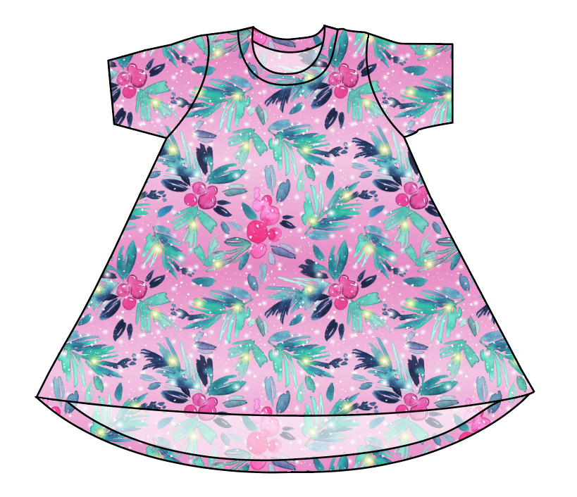 Cupcake Greenery Basic T-Shirt Dress