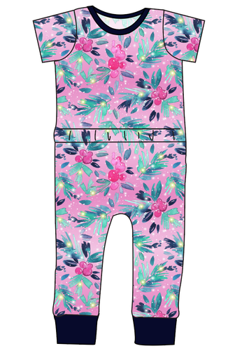 Cupcake Greenery Bennett Pants and Shorts Length T-Shirt Romper