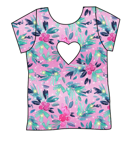 Cupcake Greenery Cambria Heart Back Tee