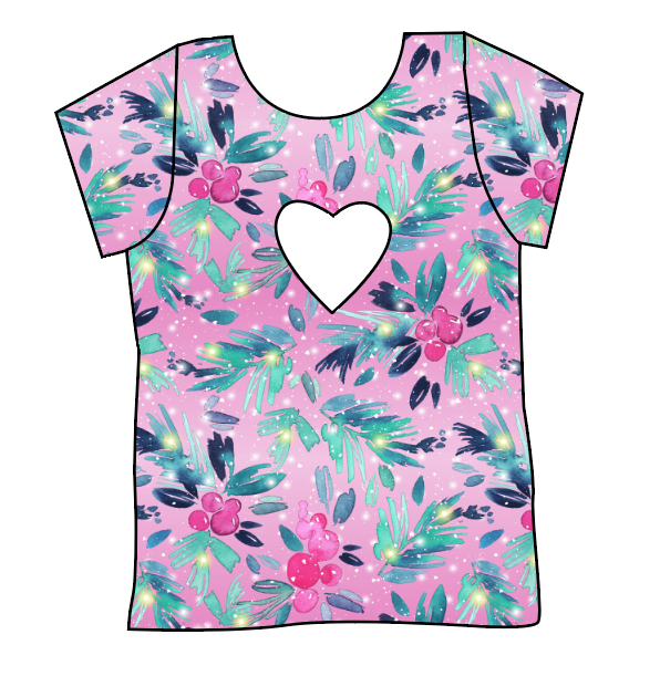 Cupcake Greenery Cambria Heart Back Tee
