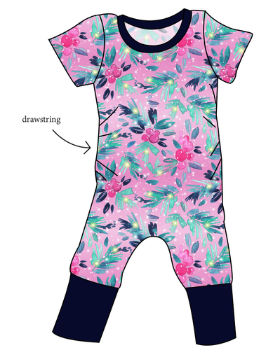 Cupcake Greenery Grow With Me Pants And Shorts Romper