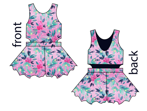 Cupcake Greenery Kids Playsuit