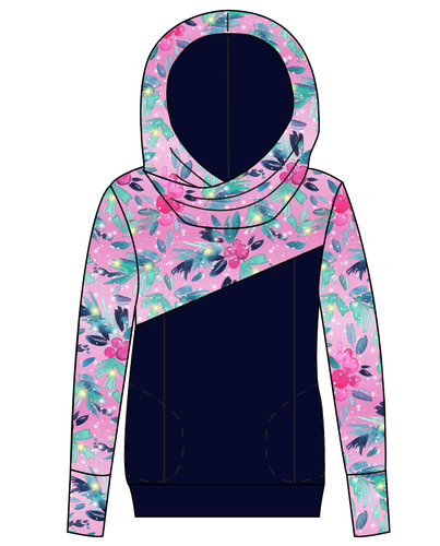 Cupcake Greenery Ladies Hoodie