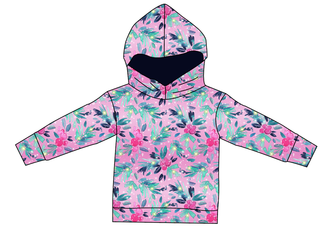 Cupcake Greenery Ladies Oversized Hoodie