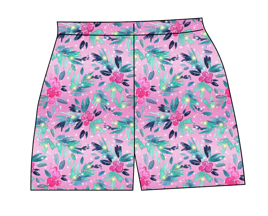 Cupcake Greenery Ladies' Lounge Shorts