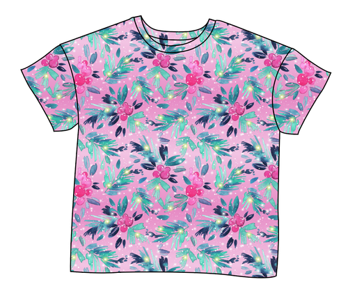Cupcake Greenery Ladies' Oversized Tee