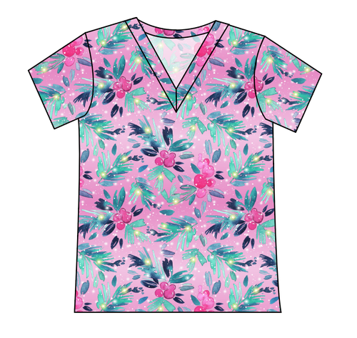 Cupcake Greenery Ladies' Slouchy V-Neck Tee