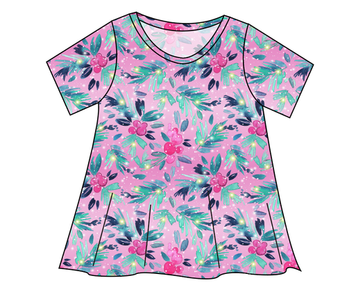 Cupcake Greenery Ladies' Swing Tee