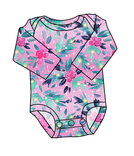 Cupcake Greenery Lap Neck Bodysuit