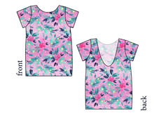 Load image into Gallery viewer, Cupcake Greenery Low Back Ballerina Tee