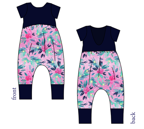 Cupcake Greenery Low Back Romper and Bubble Romper