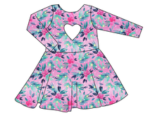 Load image into Gallery viewer, Cupcake Greenery Molly Heart Back Twirly Dress