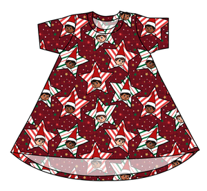 Elf Stars Basic T-Shirt Dress