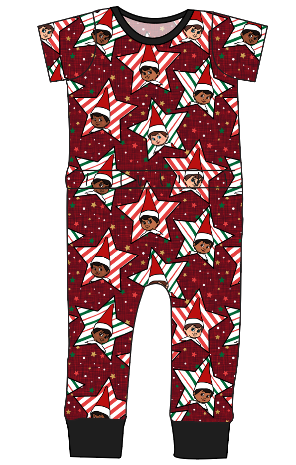 Elf Stars Bennett Pants and Shorts Length T-Shirt Romper