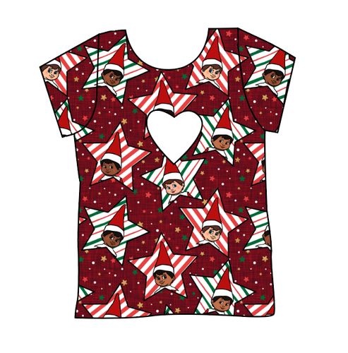 Elf Stars Cambria Heart Back Tee