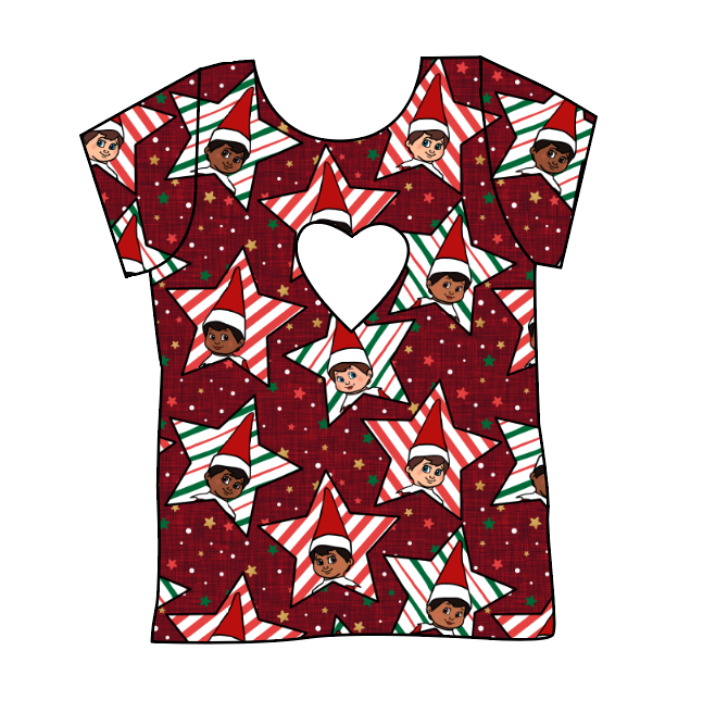 Elf Stars Cambria Heart Back Tee