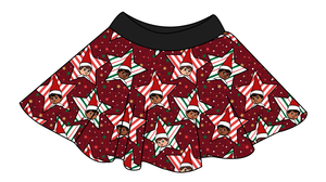 Elf Stars Circle Skirt