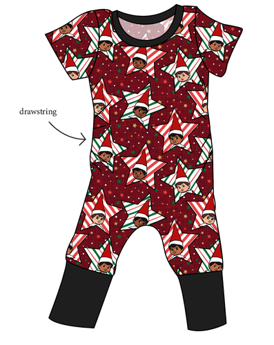Elf Stars Grow With Me Pants And Shorts Romper