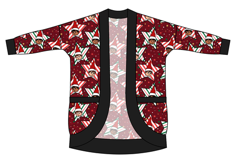 Elf Stars Kids Cocoon Cardigan