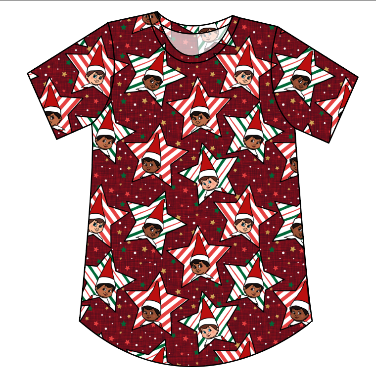 Elf Stars Ladies' Relaxed Tee