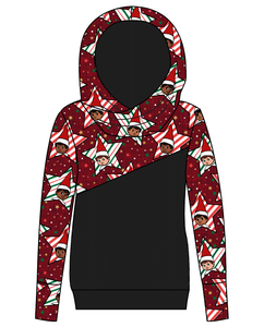 Elf Stars Ladies Hoodie