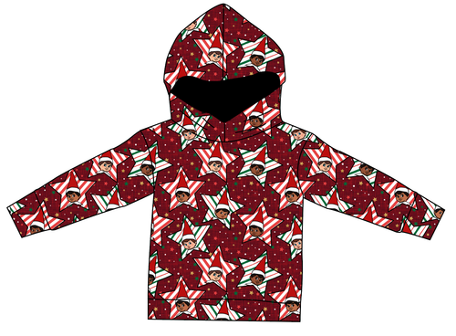 Elf Stars Ladies Oversized Hoodie