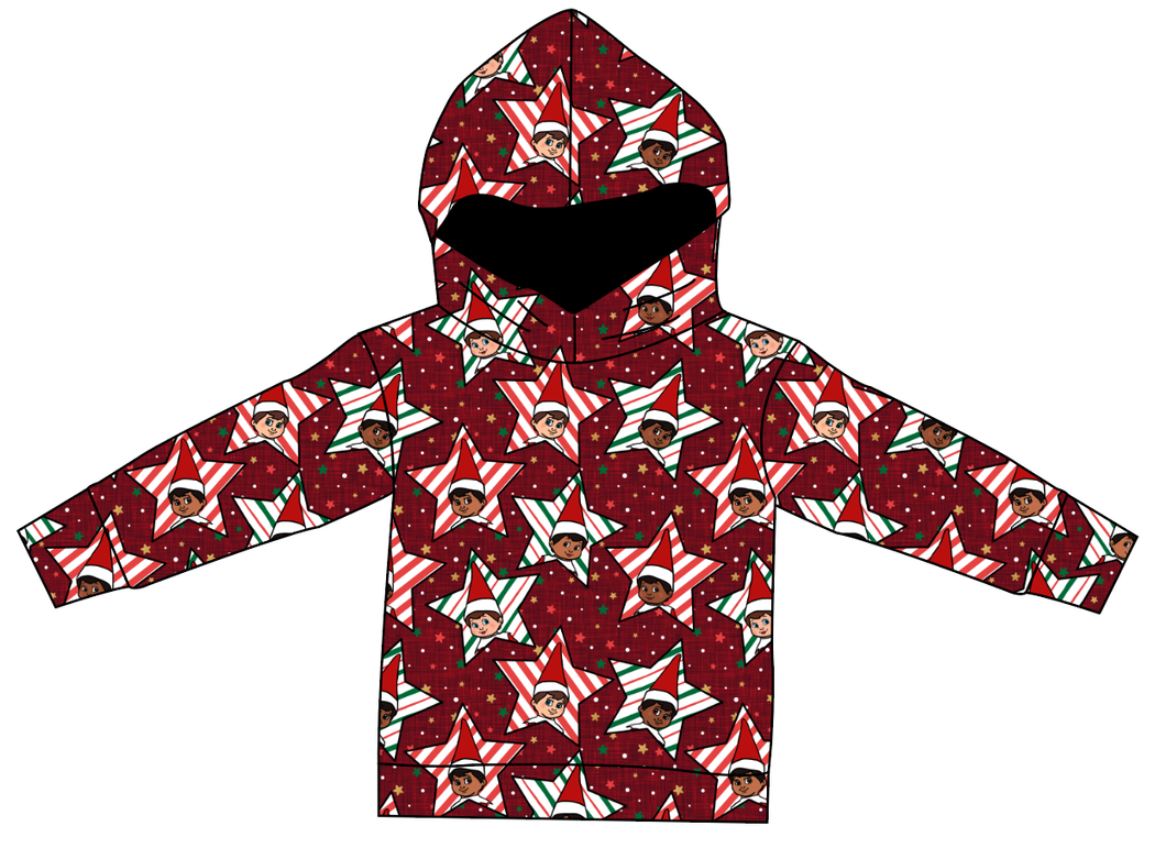 Elf Stars Ladies Oversized Hoodie
