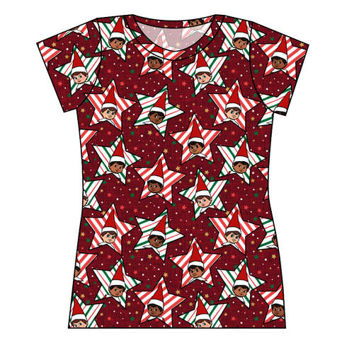 Elf Stars Ladies' Basic Tee