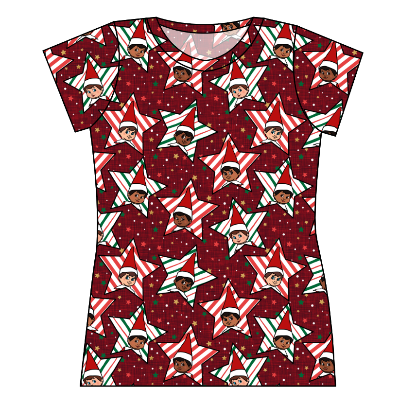 Elf Stars Ladies' Basic Tee
