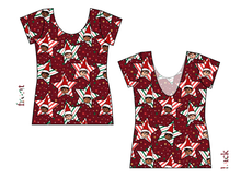 Load image into Gallery viewer, Elf Stars Ladies' Low Back Ballerina Tee