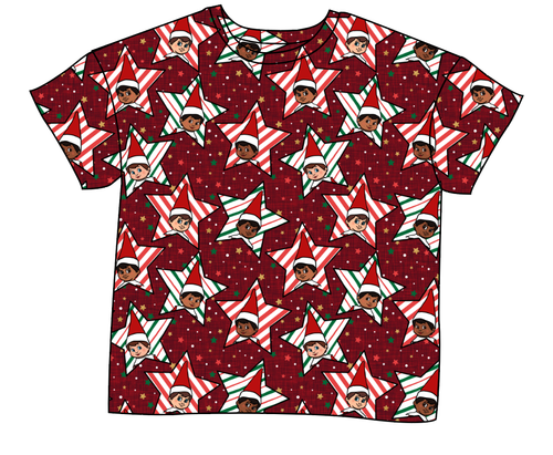 Elf Stars Ladies' Oversized Tee