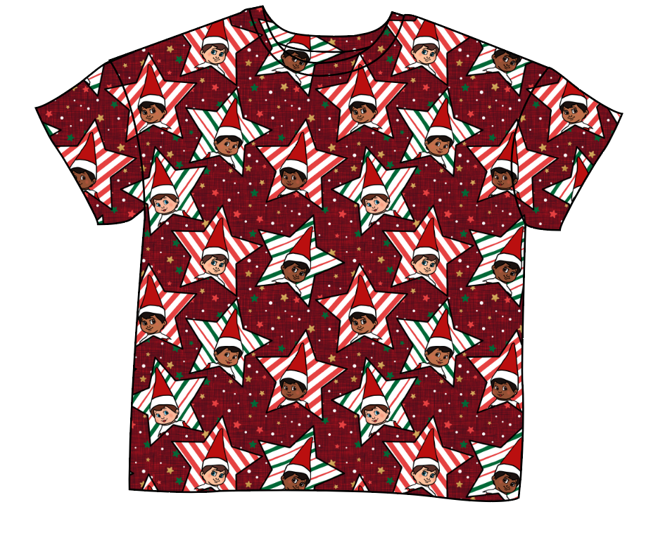 Elf Stars Ladies' Oversized Tee