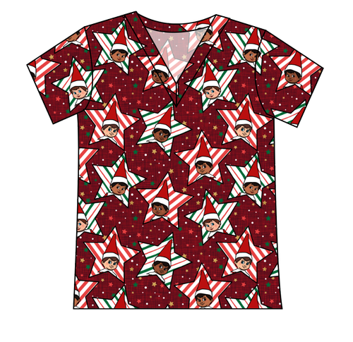 Elf Stars Ladies' Slouchy V-Neck Tee