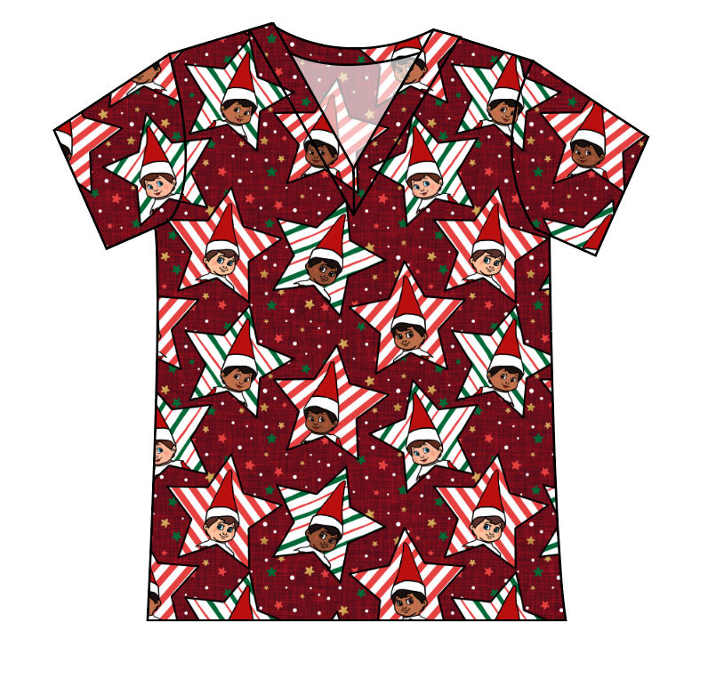 Elf Stars Ladies' Slouchy V-Neck Tee