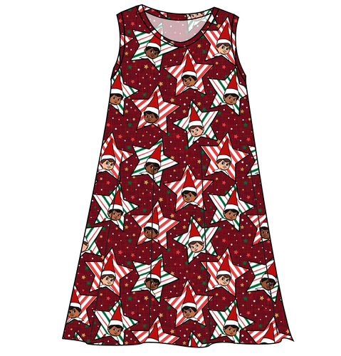 Elf Stars Ladies' Swing Dress