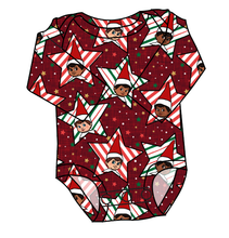 Load image into Gallery viewer, Elf Stars Lap Neck Bodysuit