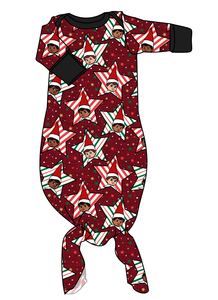 Elf Stars Newborn Knotted Gown