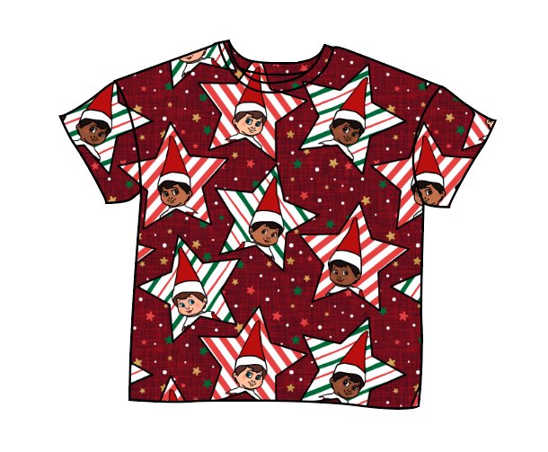 Elf Stars Oversized Tee