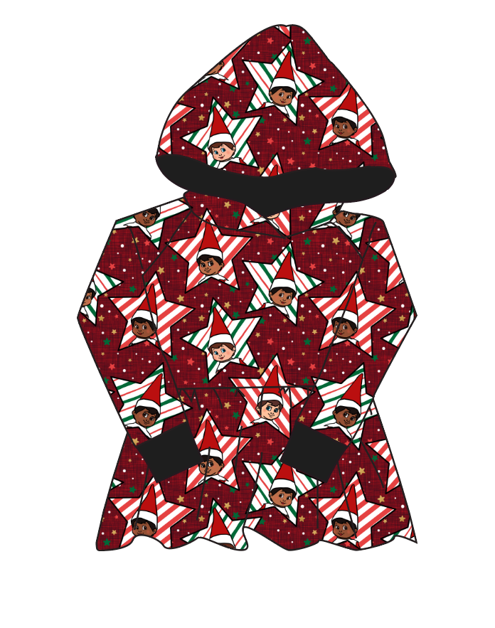 Elf Stars Peplum Hoodie (or Crewneck)