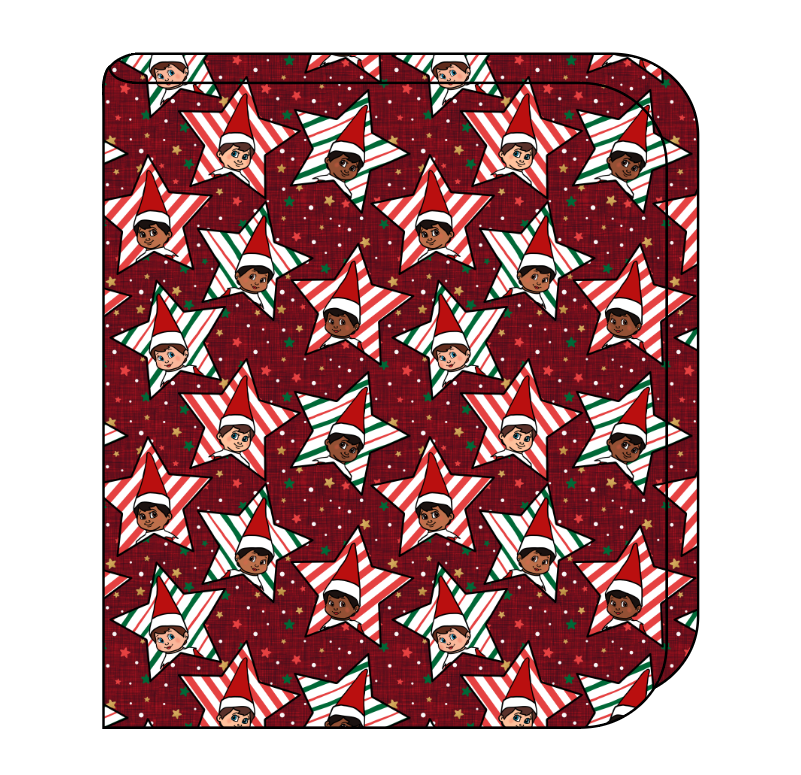 Elf Stars Swaddle Blanket