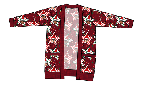 Elf Stars Ladies' Grandpa Cardigan