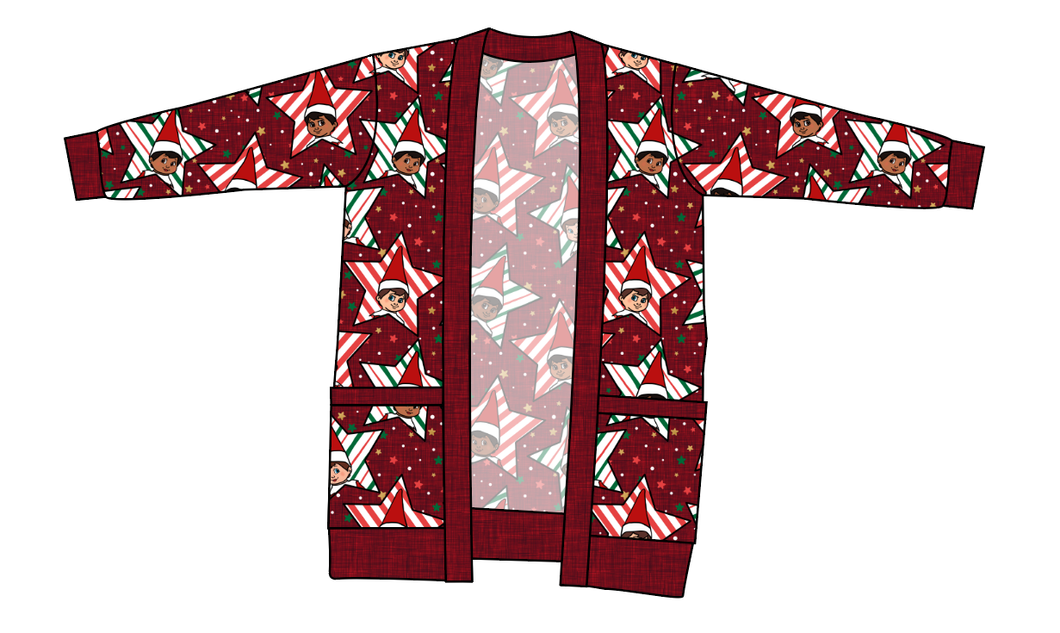Elf Stars Ladies' Grandpa Cardigan