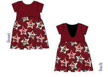 Load image into Gallery viewer, Elf Stars Low Back Dress