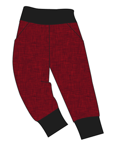 Crimson Linen Basic Joggers And Jogger Shorts