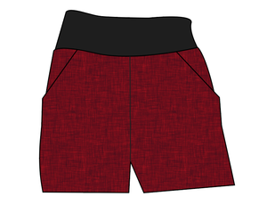 Crimson Linen Basic Joggers And Jogger Shorts